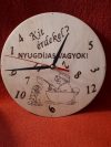 Nyugdíjas búcsúztatóra - egyedi falióra - Horgászok kedvére