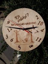   Falióra -Pirográffal kézzel gravírozva - Nyugdíjas búcsúztatóra
